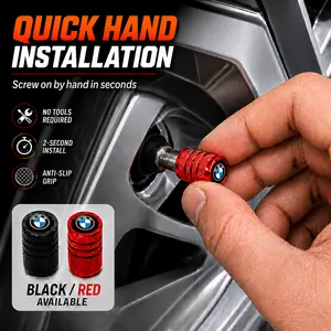 For BMW X3 X5 3 Series 5 Series X1 X7 4 Series i4 iX X6 X4 2 Series, Car Tire Valve Stem Caps, Wheel Air Valve Covers, Dustproof Tire Accessories, Universal Wheel Rim Decoration, Easy Install Auto Exterior Accessory Gift for Drivers