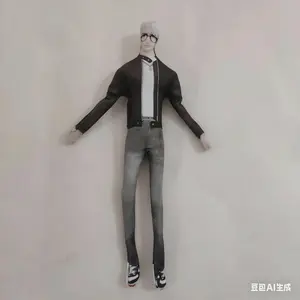 Anime PLAVE Virtual Singer Plush Doll with Movable Wire Skeleton Handmade Poseable Character Figure Gift Collection