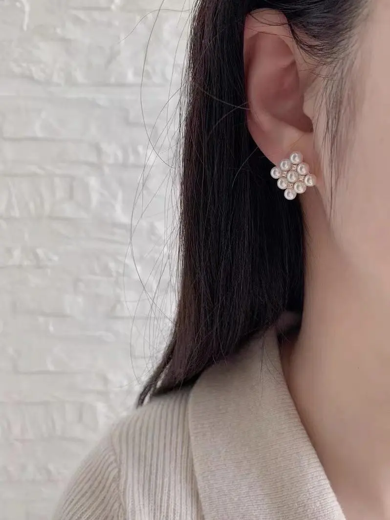 SR Pearl Co. Freshwater Pearl Earring. 9 square Earring Elegent Style Perfect for Everyday use Women Gift
