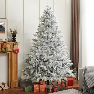 Winter Rituals Flocked Christmas Tree – 7FT Premium Snow-Covered Design