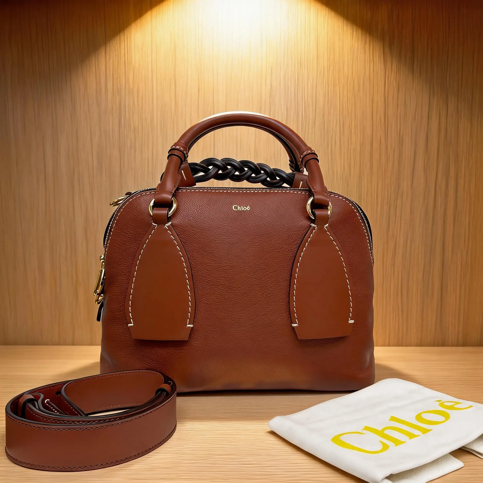 Pre-owned Chloé CHLOE Leather Shoulder Bag C0718266768