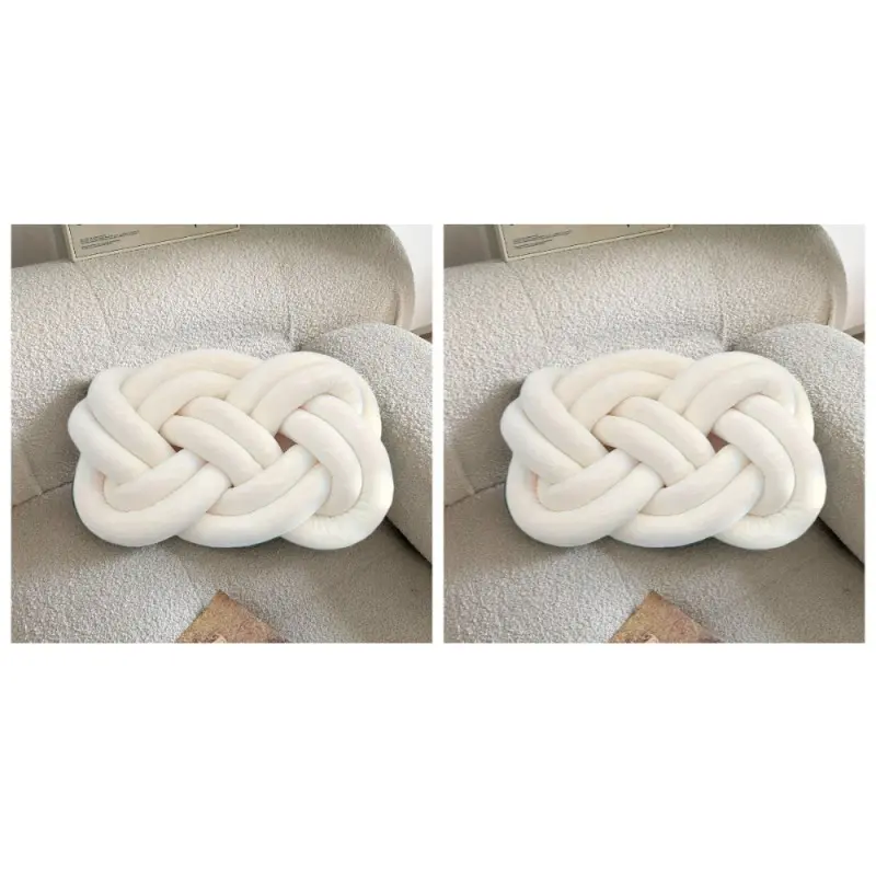 Car Pillow, Knitted Knotted Twist Pillow, 2PCS