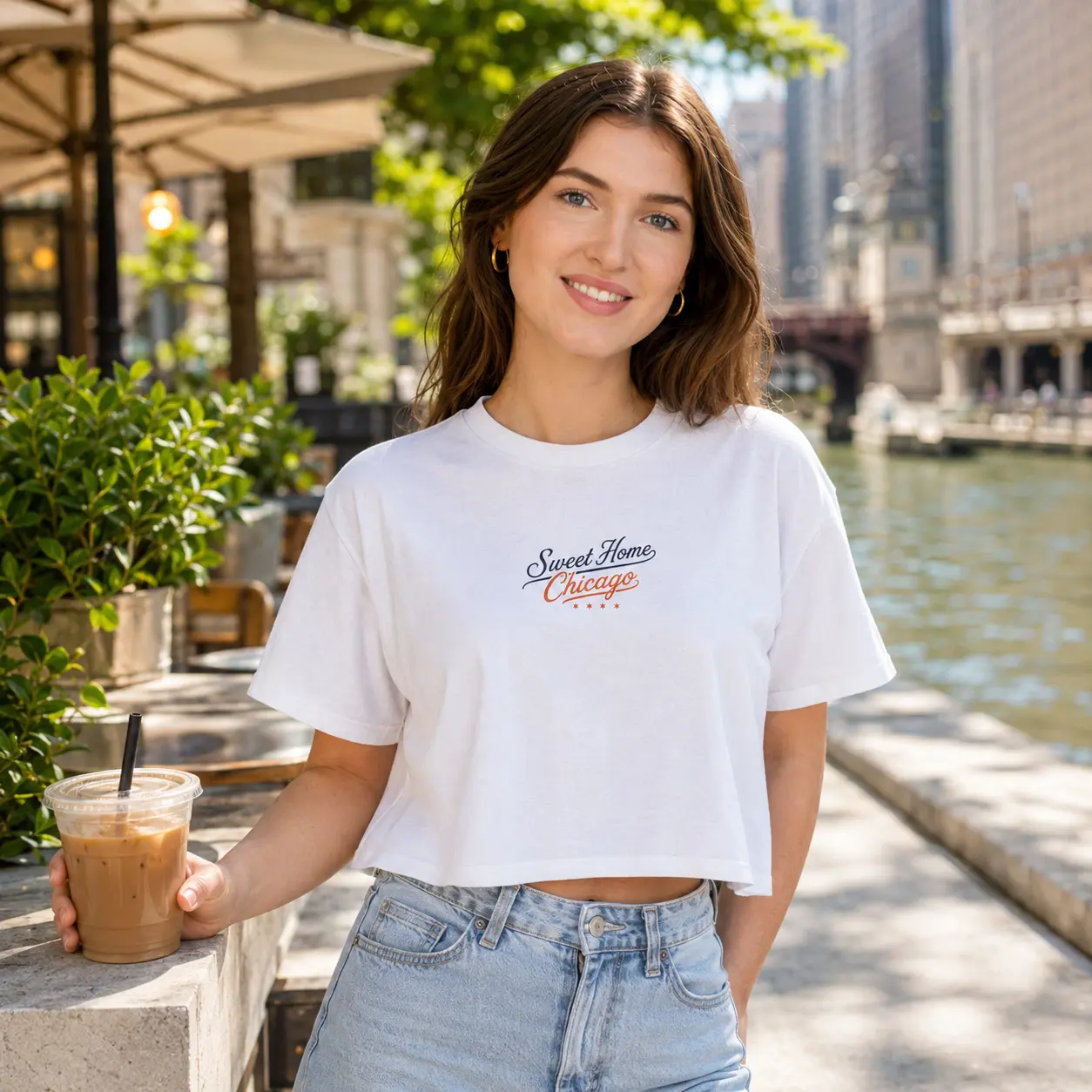 Women’s Sweet Home Chicago Crop Tee
