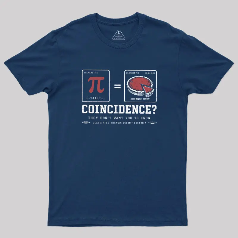 Pi Equals Pie Geek T-Shirt
