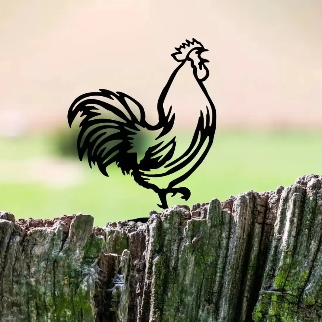Personalized Metal Rooster Mailbox Topper - Ideal Home and Garden Decoration, Enhancing Mailbox and Room