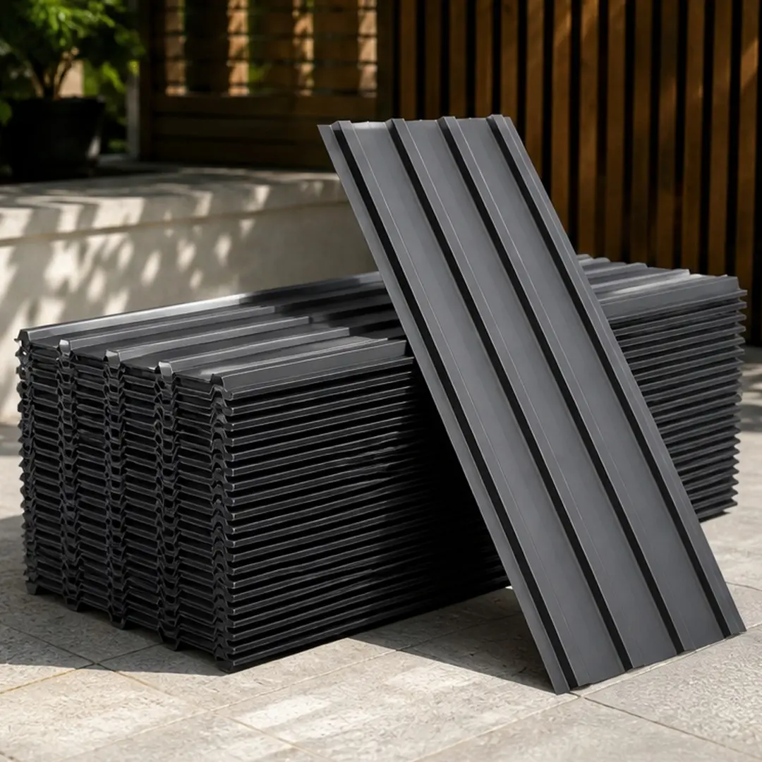 ARCH Galvanized Grey Corrugated Steel Roof Panels (20PCS, 42.5in Length) - Waterproof Heavy Duty Metal Sheets for Outdoor House, Panel Kit Canopies, Roof Canopies, Roof Panel Canopies
