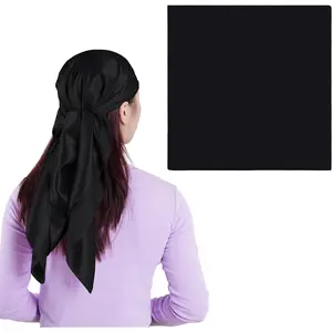35'' Large Satin Head Scarf, Pirate Head Scarf, Silk Hair Scarf Bandanas Sleeping Head Wraps for Women and Men
