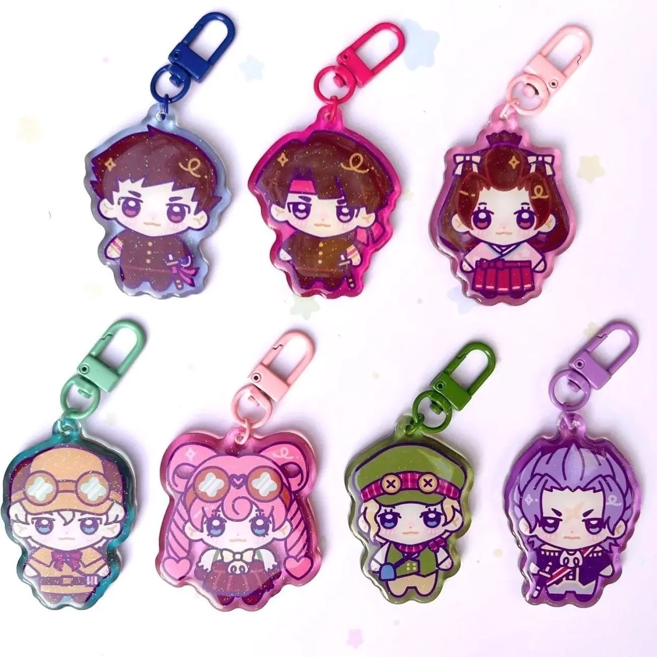 TGAA/DGS Great Attorney Lawyer Game Chibi Gummy Glitter Charms Keychains