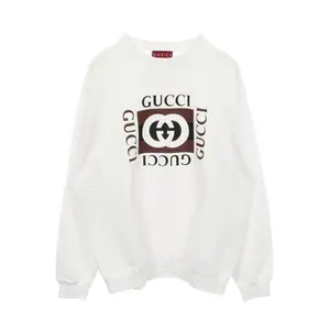 Pre-owned GUCCI Cotton Small Leather Goods Interlocking G Sweatshirt