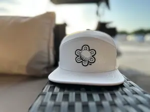 White Taino Golf Hat w/ logo patch