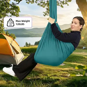 Upgrade Outdoor Trampoline, 1.5m X 2.8m Portable Trampoline with Straps, Ideal for Relaxation, Entertainment, Camping, Perfect Holiday Gift