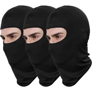 3-Pack Ski Mask Balaclava Face Cover – Full Headwear for Motorcycle, Airsoft, Cycling, Outdoor Sports & Helmet Use