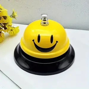 [1 Metal Call Bell] 1 Chrome Plated Metal Call Bell, Office Desk Bell | Service Bell for Hotels, Schools, Restaurants, Reception Areas, and Warehouses