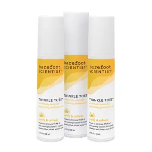 Twinkle Toes deodorizing purification foot spray - The ultimate odor-eliminating, bacteria-killing, foot-freshening super spray. With Clinical Silver, Tea Tree Leaf Oil, Lichen, Lavender Oil, Manuka Oil  & Kelp Extract