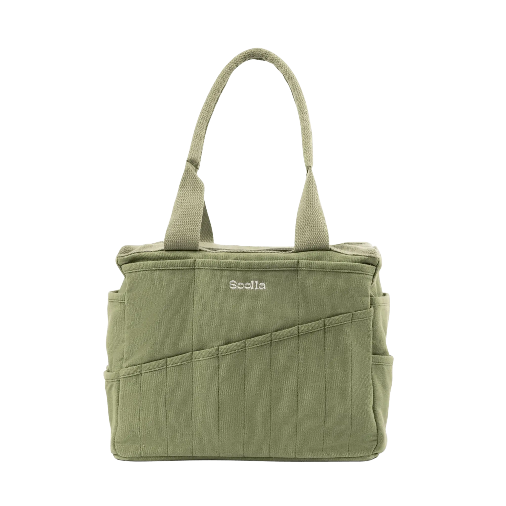 Soolla® Studio Bag, Ganja Green, Pottery Tool Bag, Craft Organizer, Knitting Bag, Crochet Yarn Tote