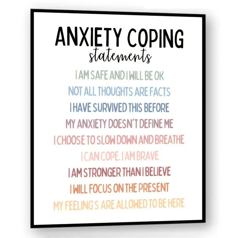 [Relax Poster] 8x12" Relax-Inspired Poster |       Calm & Focused Anxiety Relief Office   - Mental Health, Emotional Regulation & Stress Management