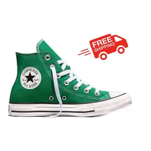 Converse Chuck Taylor All-Star Amazon Green High-Top Sneakers Men Women Unisex | Green Converse High Tops | Classic Canvas Casual Shoes