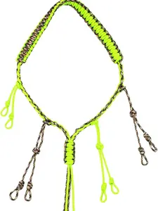 JBUJBU Duck Call Lanyard Duck Hunting Accessories with12 Adjustable Rings,Hand Braided Outdoor Hunting Gear (Fluorescent Green)