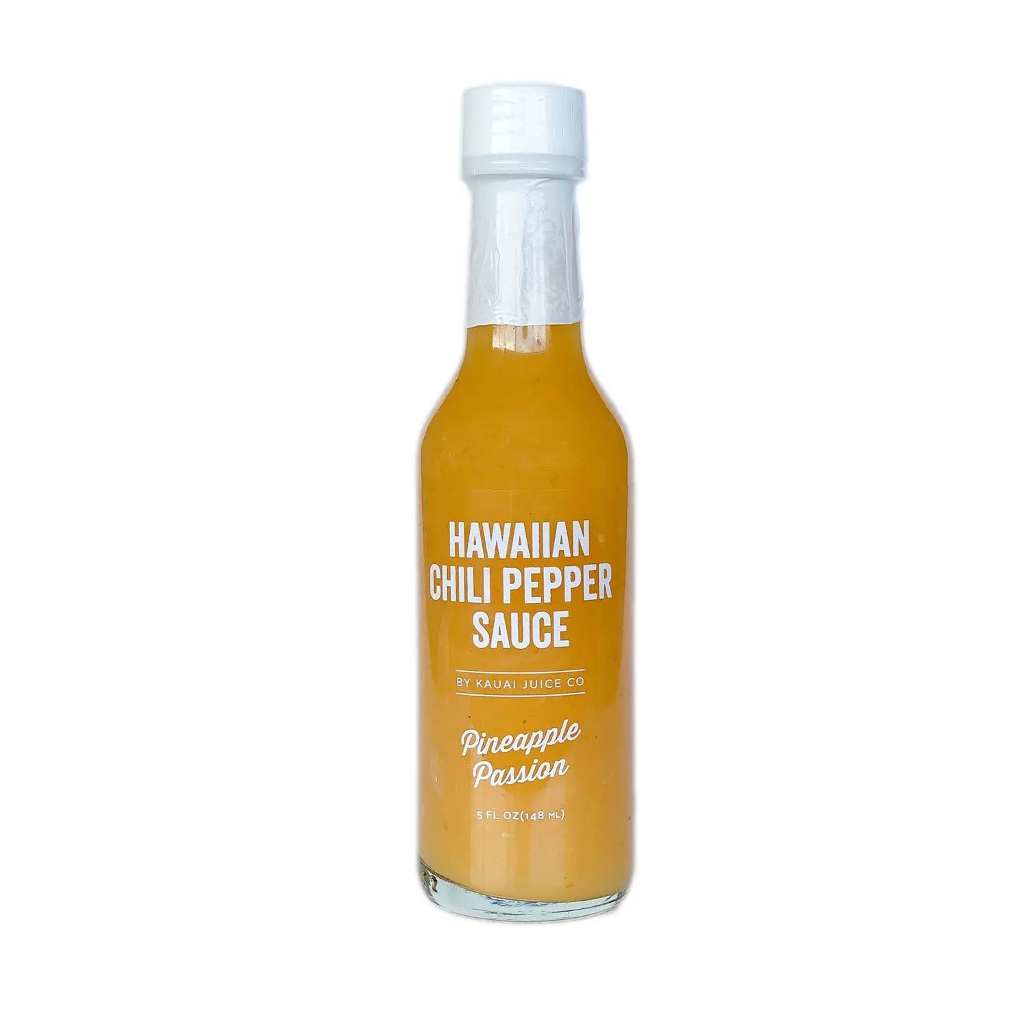 Pineapple Passion Hot Sauce - Tangy and Boldly Flavored with White Habanero and Pineapple Juice - Vinegar