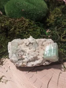 Sparkly Pink Chalcedony Green Apophyllite Cube Zeolite w/ Stilbite Self-Standing Cluster Natural Stone Healing Crystal Geode Manifestation