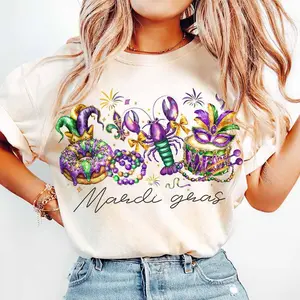 (NOT Glitter) Mardi Gras Vibes Tshirt, Mardi Gras Tshirt, Fleur De Lis Tshirt