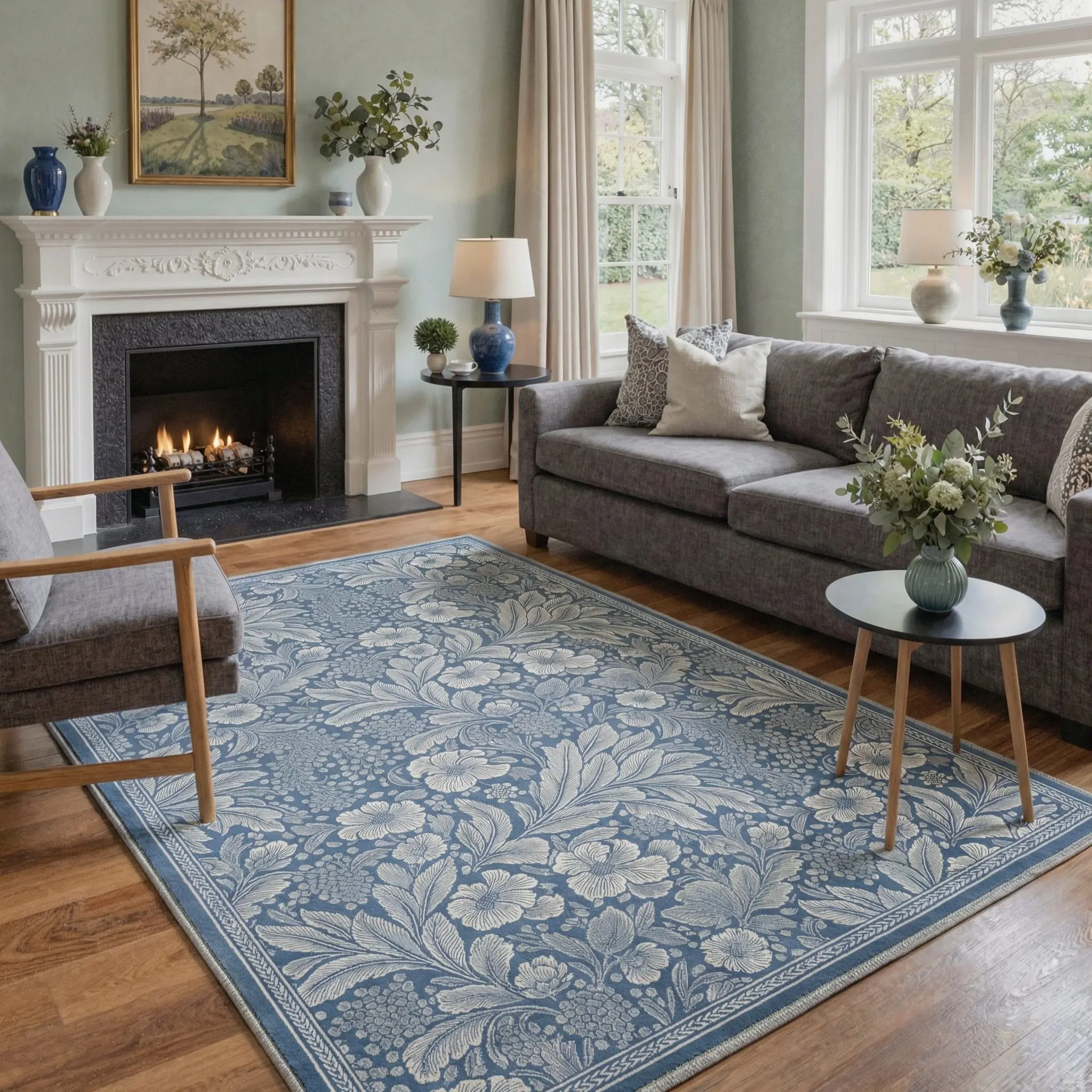 【Back To School】GENIMO Carpet – Machine Washable, Pet Friendly, Soft Area Rug, Non-Slip Floor Rug, Perfect Home Decor for Any Room ,ARC1483-PETAL