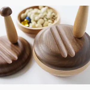 Creative Wooden Snack Box Candy Nut Storage Box Mobile Phone Bracket