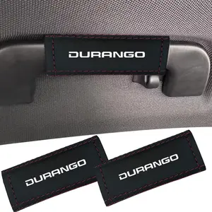 2pcs For Dodge DURANGO PU Leather Car Interior Seat Cover Accessories, Car Handle Protection Cover Accessories