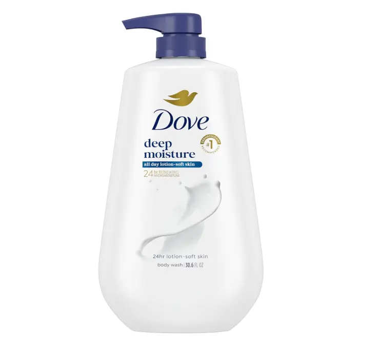 Dove Body Wash Body Wash Deep Moisture 30.6 oz Pump, Sulfate Free | Dove Deep Moisture Body Wash hydrates dry skin for 24 hours with a sulfate-free formula and MicroMoisture technology.