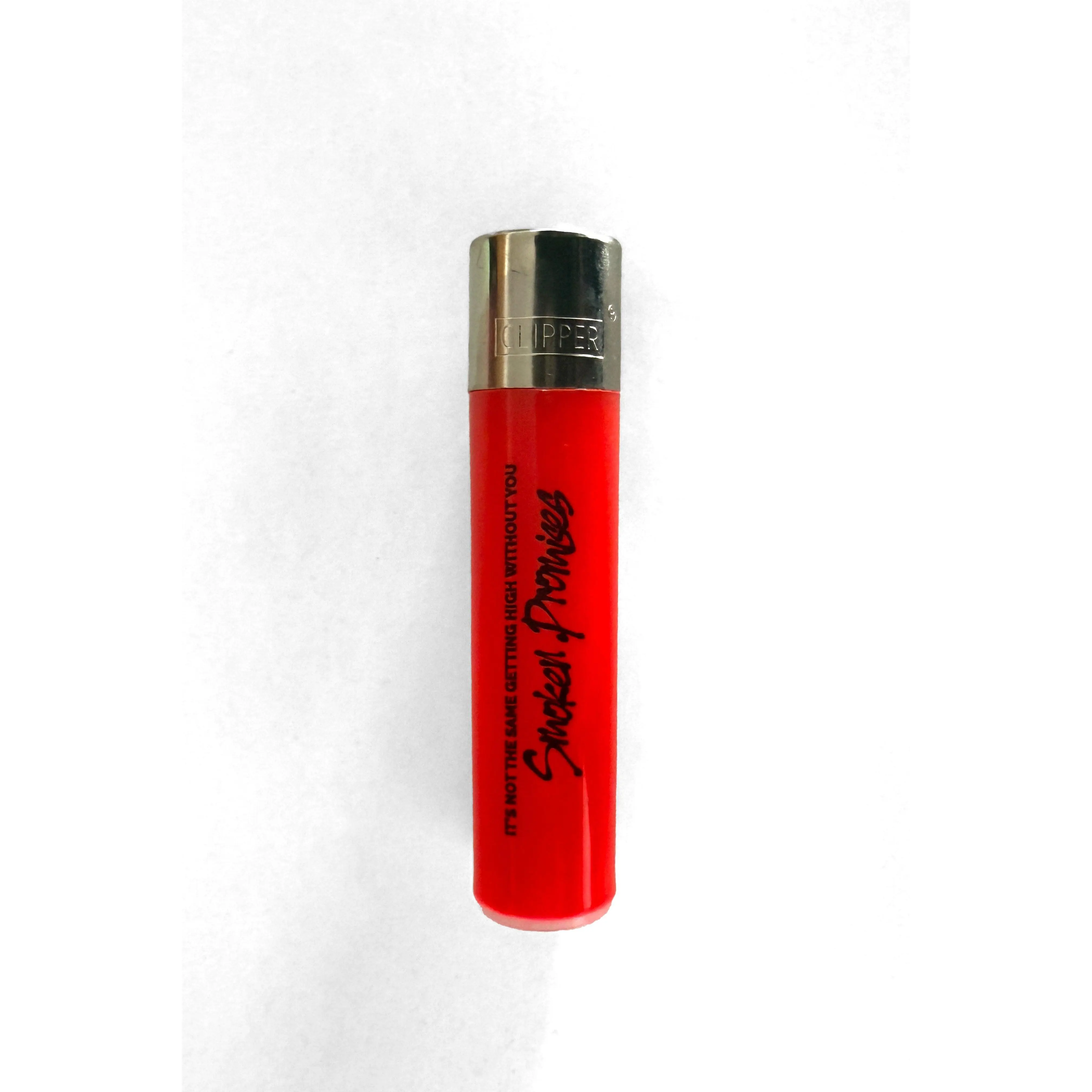 Smoken Promises Clipper Lighter Red