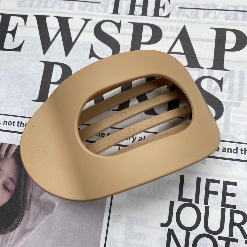 Trendy Hair Accessories – 6-Pack Flat No-Crease Hair Clips, Matte Acrylic Barrettes for Women & Girls, Strong Hold for Any Occasion