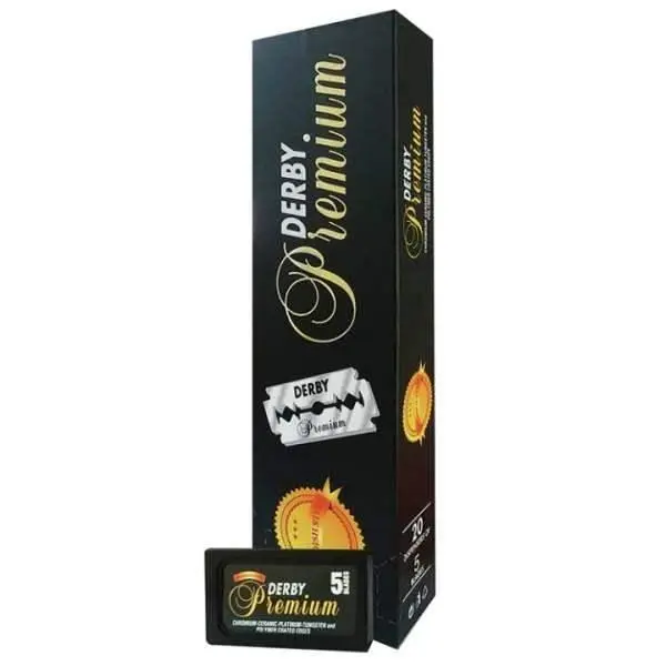 DERBY Premium Single Edge Razor Blades 100 Count Professional Barber Blades