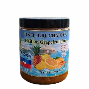 Confiture Chadeque Haitian Grapefruit Jam - Natural Product from Haiti with Grape Grapefruit Cinnamon and Cane Sugar