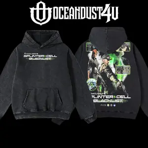 OceanDust4U Video Games 'Tom Clancy's Splinter Cell: Blacklist' Hoodie 100% Premium Cotton Oversized Fit Pre-Washed Unisex Classic Top American Made