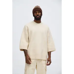 Oversized Ararat Sweater Shirt - Beige
