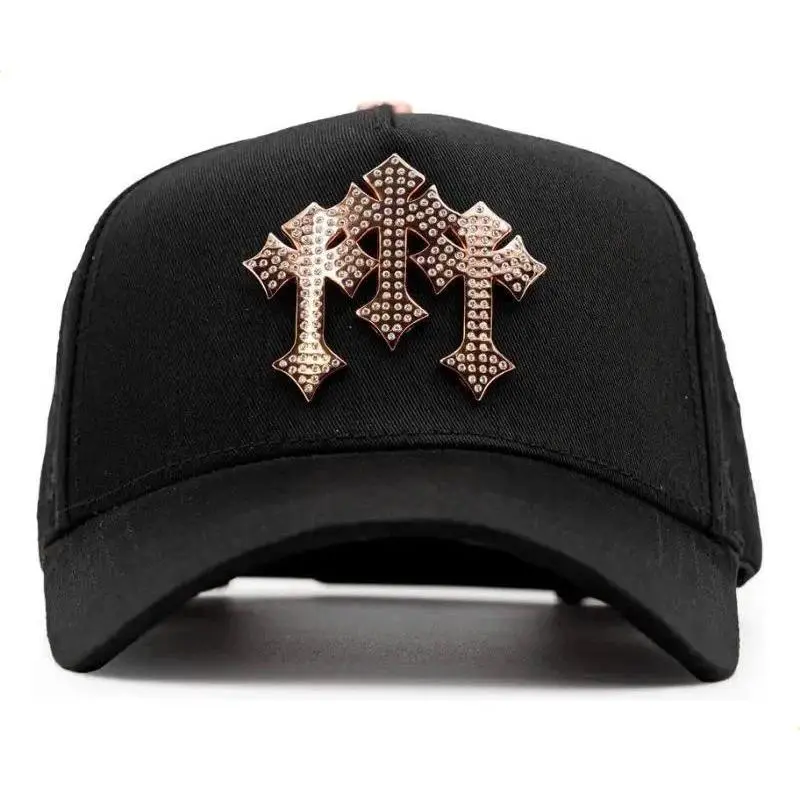 Barbas Hats Chrome Gold Edition Premium Cap, Smooth, Adult