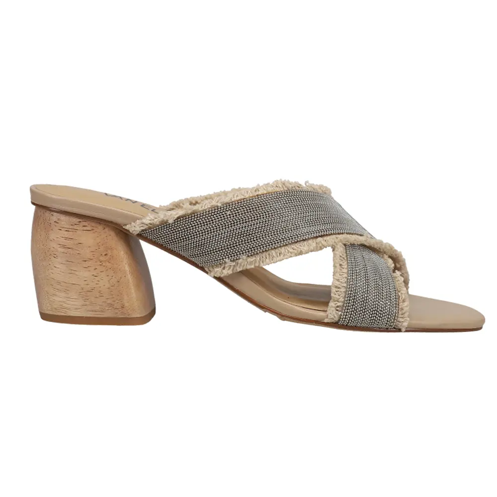VANELi Womens Levya Block  Casual Sandals Casual Mid Heel 2-3" - Beige