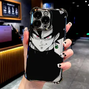 Hot-Blooded Anime Character Phone Case Is Suitable for iPhone 17 16 15 14 13 12 11 Pro Max Plus, Featuring a Transparent Soft Back Cover That Is Drop-Resistant.