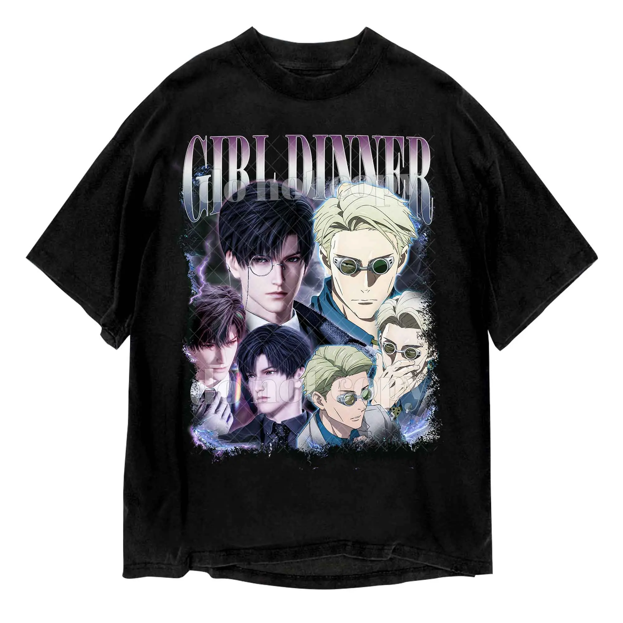 Zayne and Nanami Girl Dinner Shirt, Love and Deepspace Jujutsu Kaisen Vintage Anime Manga T-Shirt Sweatshirt Hoodie Fabric Womenswear Tops Underwear