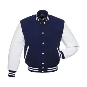 Mens Premium College Baseball Varsity Jacket High School Letterman Bomber | Wool Body With Cow Hide Leather Sleeves