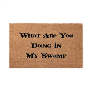 Doormat What Are You Doing In My Swamp Welcome Mat Funny Doormat New Home Gift Closing Gift Unique Gift Funny Mat Door Mat Funny Gift 5130zz - Made in Florida