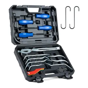 Orion Motor Tech 15 Piece Drum Brake Tool Kit, Brake Drum Tool Kit with Brake Spring Compressors Brake Spring Pliers Drum Brake Adjustment Tool Brake Spring Remover and Installer Brake Lining Gauge, fathersdaygift