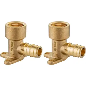 (Pack of 2) EFIELD Pex a Expansion Fitting 1/2"X 1/2" Female NPT Drop-Ear Elbow, ASTM F1960,(PEX1960116-2PCS) Efield