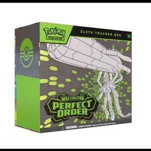 Pokémon TCG Perfect Order Elite Trainer Box Sealed Bundle with Assorted Booster Packs & Collector Storage Box for Collectors