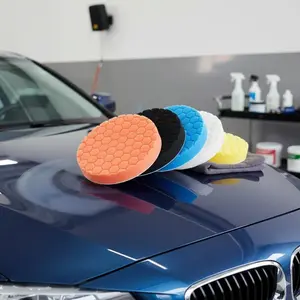 Professional Auto Polishing Pad Kit: Multi-Size for 3 to 7 Inch Polishers, Buffing Waxing Wheel Discs for Car Paint Repair & Care, Car Detailing Accessories, Durable Hand Polishing Equipment