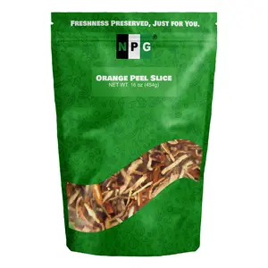 NPG Dried Orange Peel 16 Oz, Chen Pi, Dry Matured Mandarin, Versatile for Culinary Uses, Baking, Cooking, Tea, Desserts, Savory Dishes, Beverages