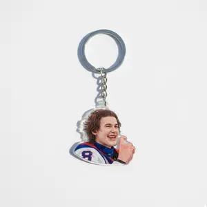 USA Hockey Acrylic Keychain, Patriotic Hockey Fan Key Ring, Gift For Fan Car Magnet