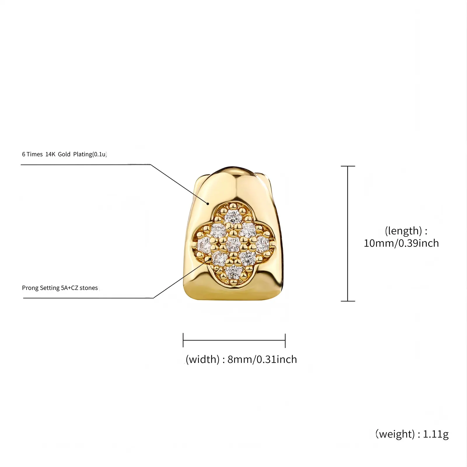 Golden smooth surface