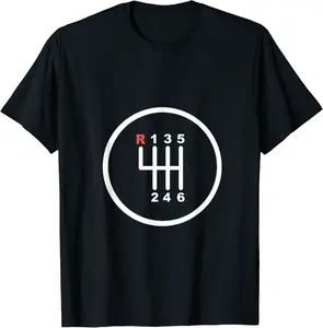 Manual Gearbox Stick Shift 6 Speed T-Shirt - Christiang Shop 74B0D42BNNX6