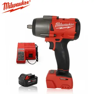 Milwaukee 1/2-Inch Drive Cordless Impact Wrench - 1000 Nm Max Torque, Dual-Speed (0-3200/4000 min) for Heavy-Duty Automotive Repair, Industrial Maintenance Tasks, Removes Rusted Bolts, Nuts, Fasteners